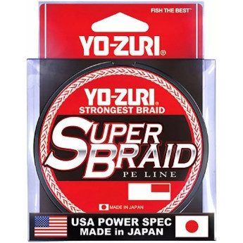 Плетеный шнур YO-ZURI PE SUPERBRAID 300YDS Blue 10Lbs (0.15mm)